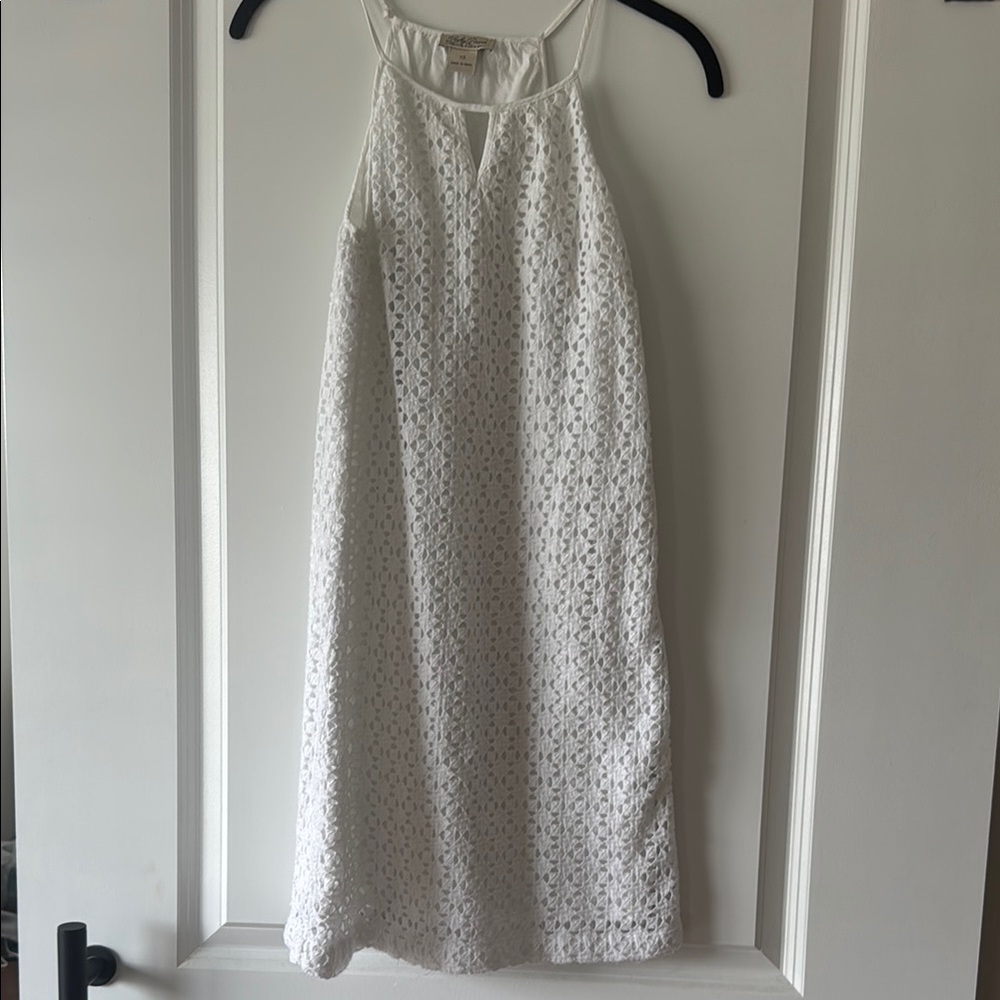 Lucky Brand White Sheath Halter Mini Dress